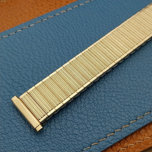 16mm 18mm 19mm Speidel Yellow Gold rgp Expansion Unused 1970s Vintage Watch Band