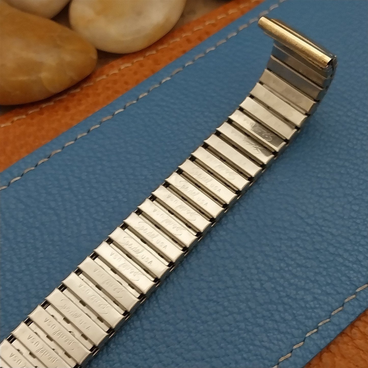 17.2mm 1970s 10k Gold-Filled Speidel Riptide nos Unused Vintage Watchband