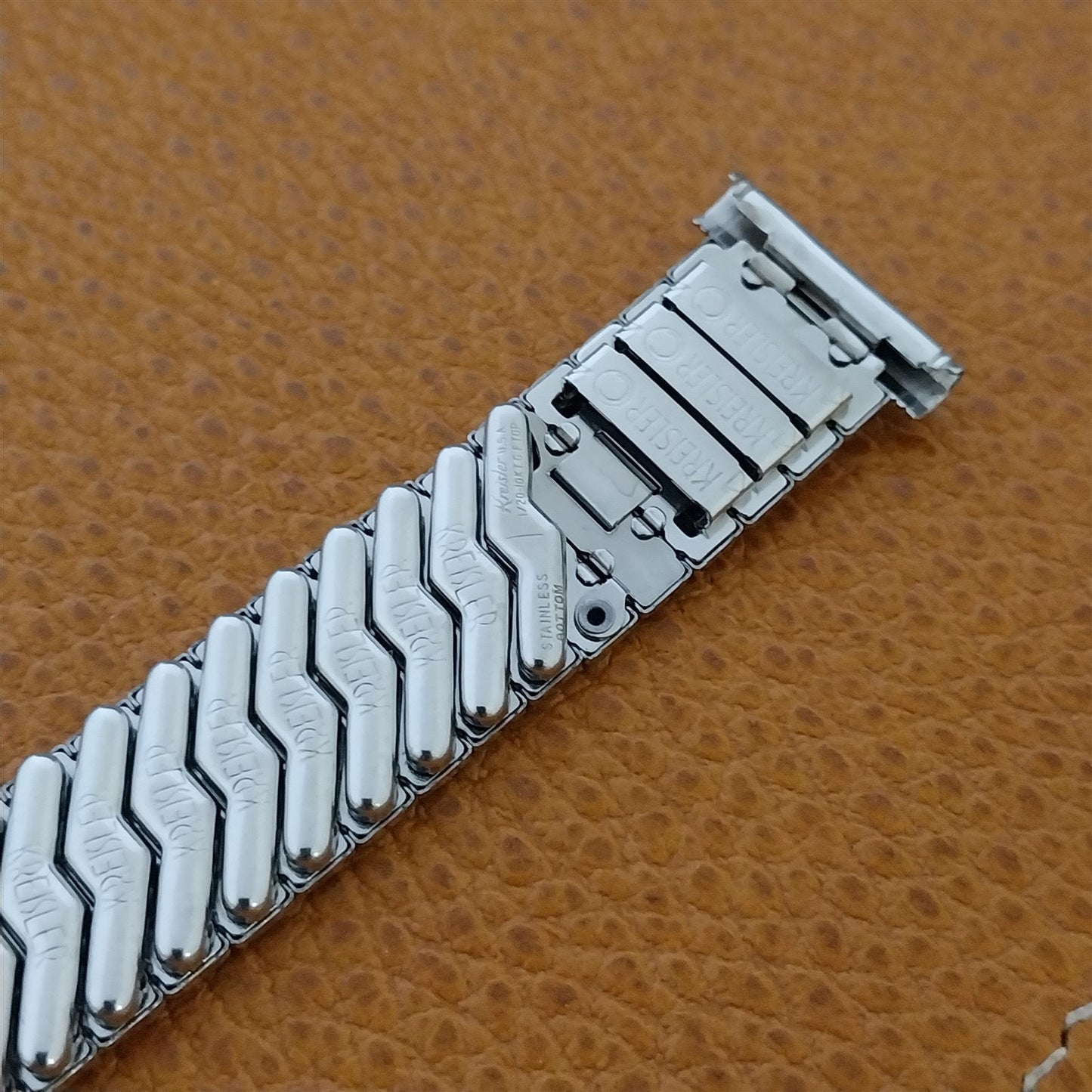 Vintage 19mm 18mm 16mm Kreisler White Gold-Filled mcm Unused 1960s Watch Band