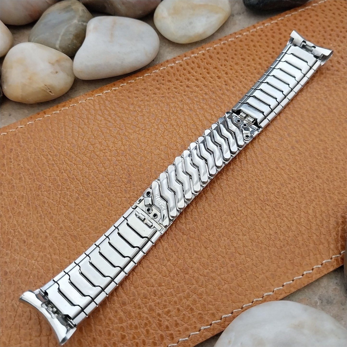 Vintage Kreisler 17mm 18mm 19mm White Gold-Fill Unused Classic 1960s Watch Band