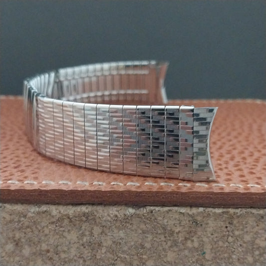 17.2mm 11/16" Stainless Steel Kreisler Stelux Unused 1960s Vintage Watch Band
