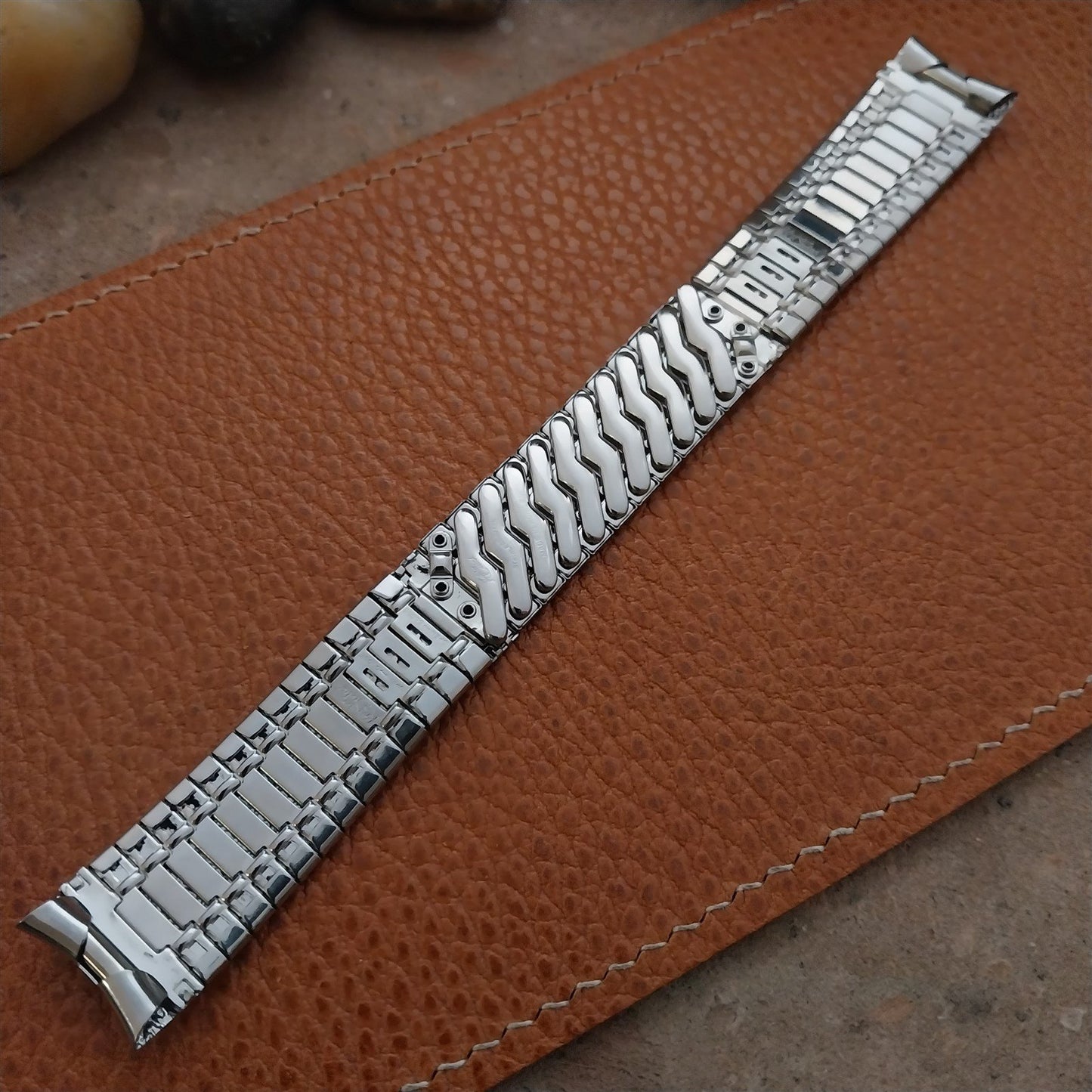 17.2mm 11/16 Stainless Steel Kreisler Stelux Unused 1960s Vintage Watch Band