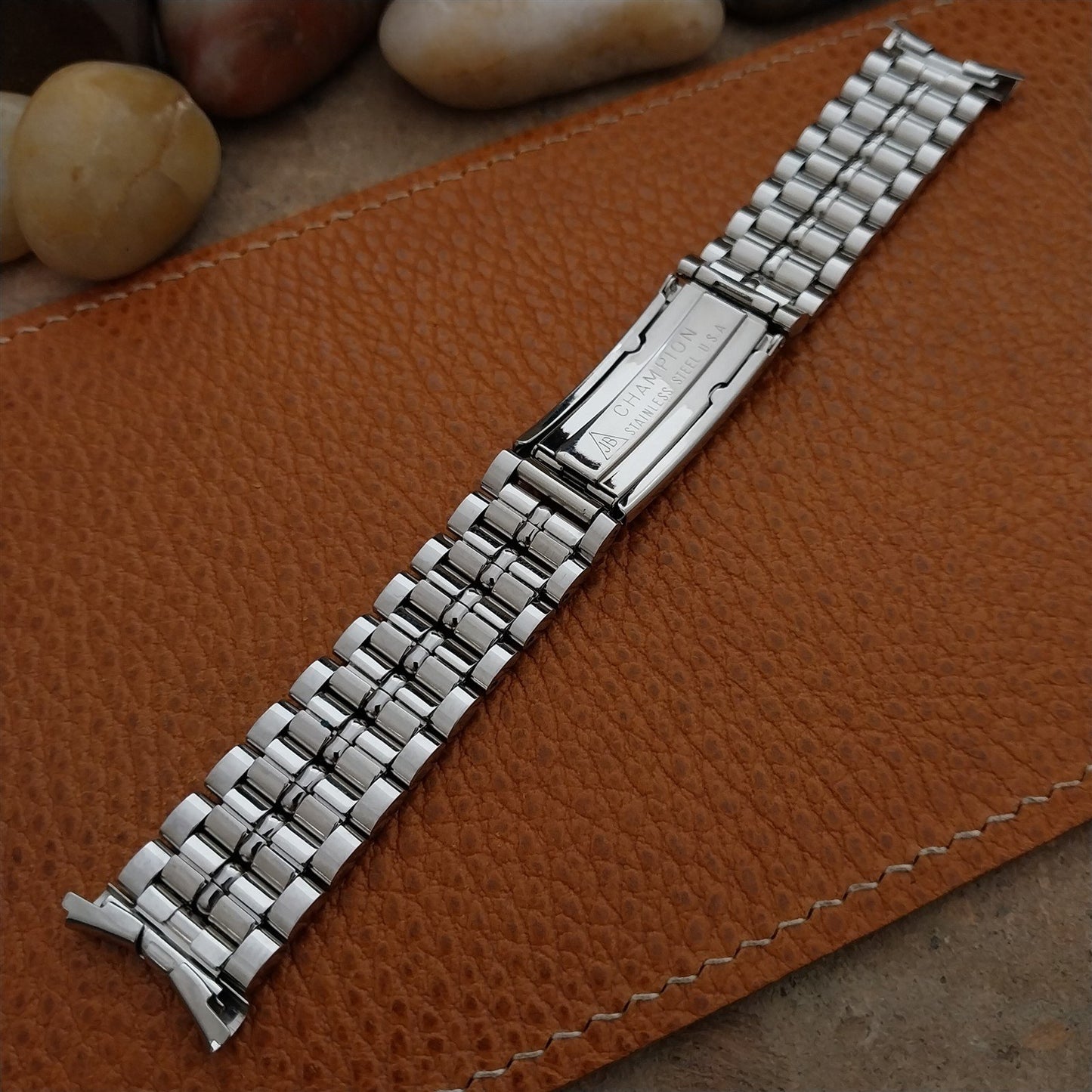19mm JB Champion Stainless Steel Viceroy 1950s nos Vintage Watch Band