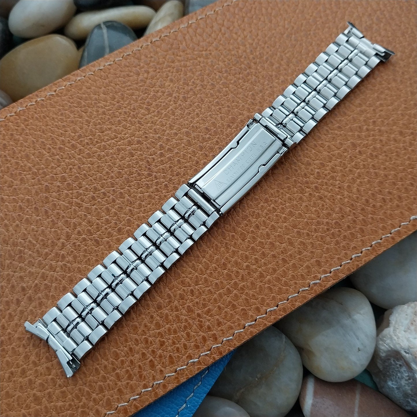 19mm JB Champion Stainless Steel Viceroy 1950s nos Vintage Watch Band