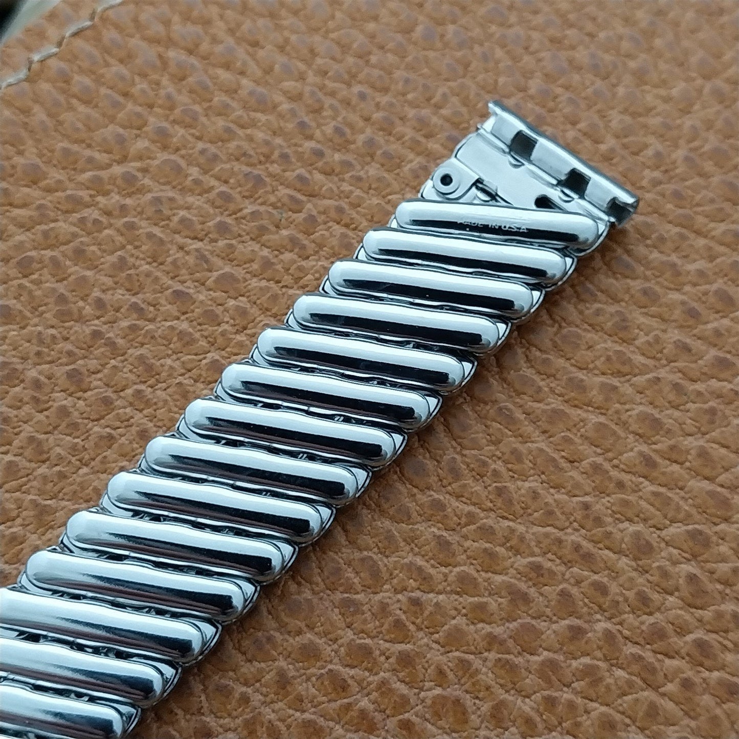 1940s Vintage Stainless Steel 5/8" Kestenmade Short Unused Classic Watch Band