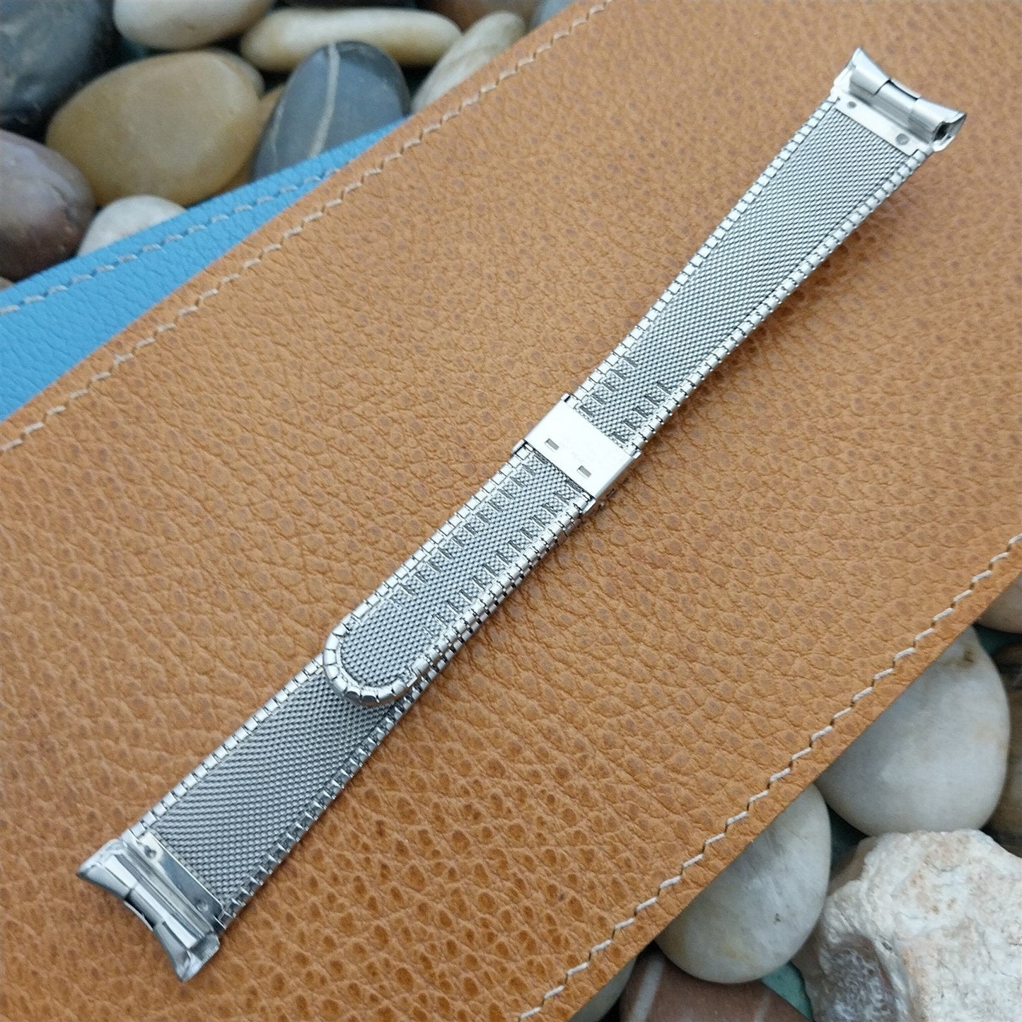 1970s 18mm-19mm Kestenmade USA Made Stainless Steel Unused Vintage Watch Band