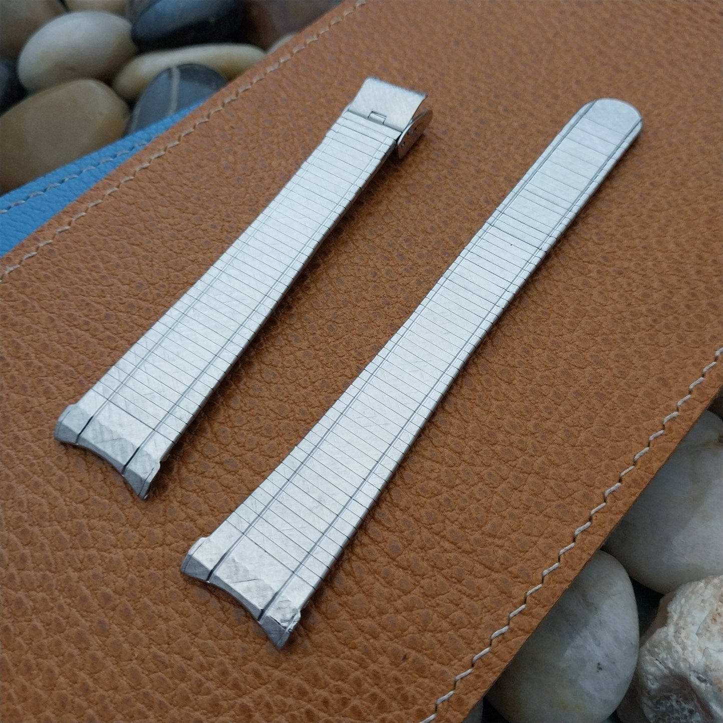 1970s 18mm-19mm Kestenmade USA Made Stainless Steel Unused Vintage Watch Band