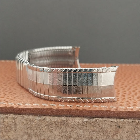 17.2mm 11/16" Kreisler USA Stainless Steel nos Unused 1960s Vintage Watch Band