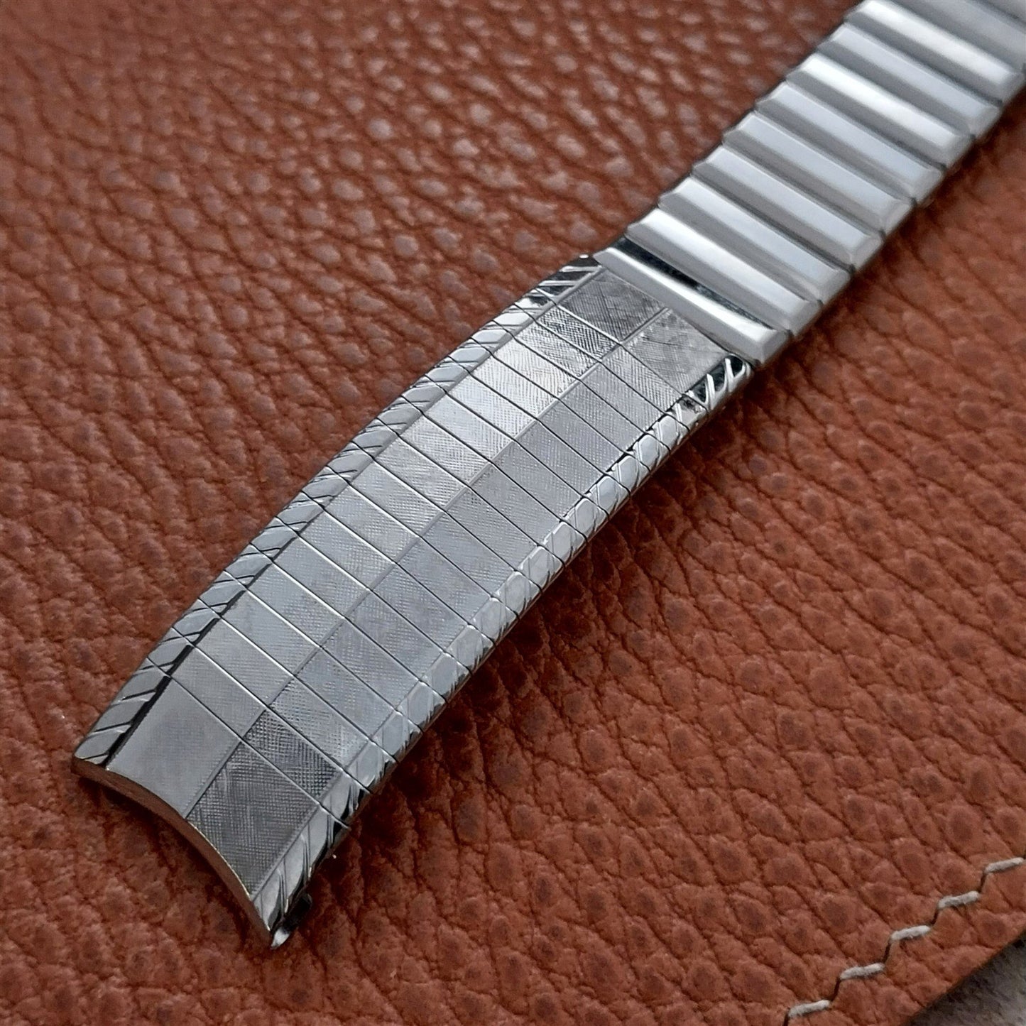 17.2mm 11/16" Kreisler USA Stainless Steel nos Unused 1960s Vintage Watch Band