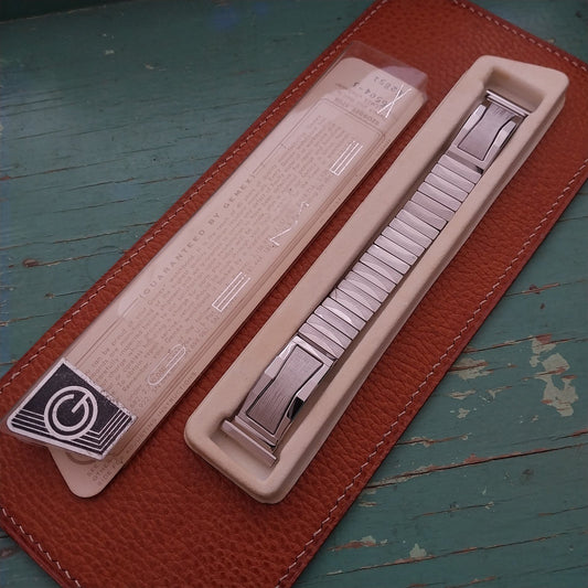 19mm 18mm mcm Gemex USA Stainless Steel nos Unused 1950s Vintage Watch Band