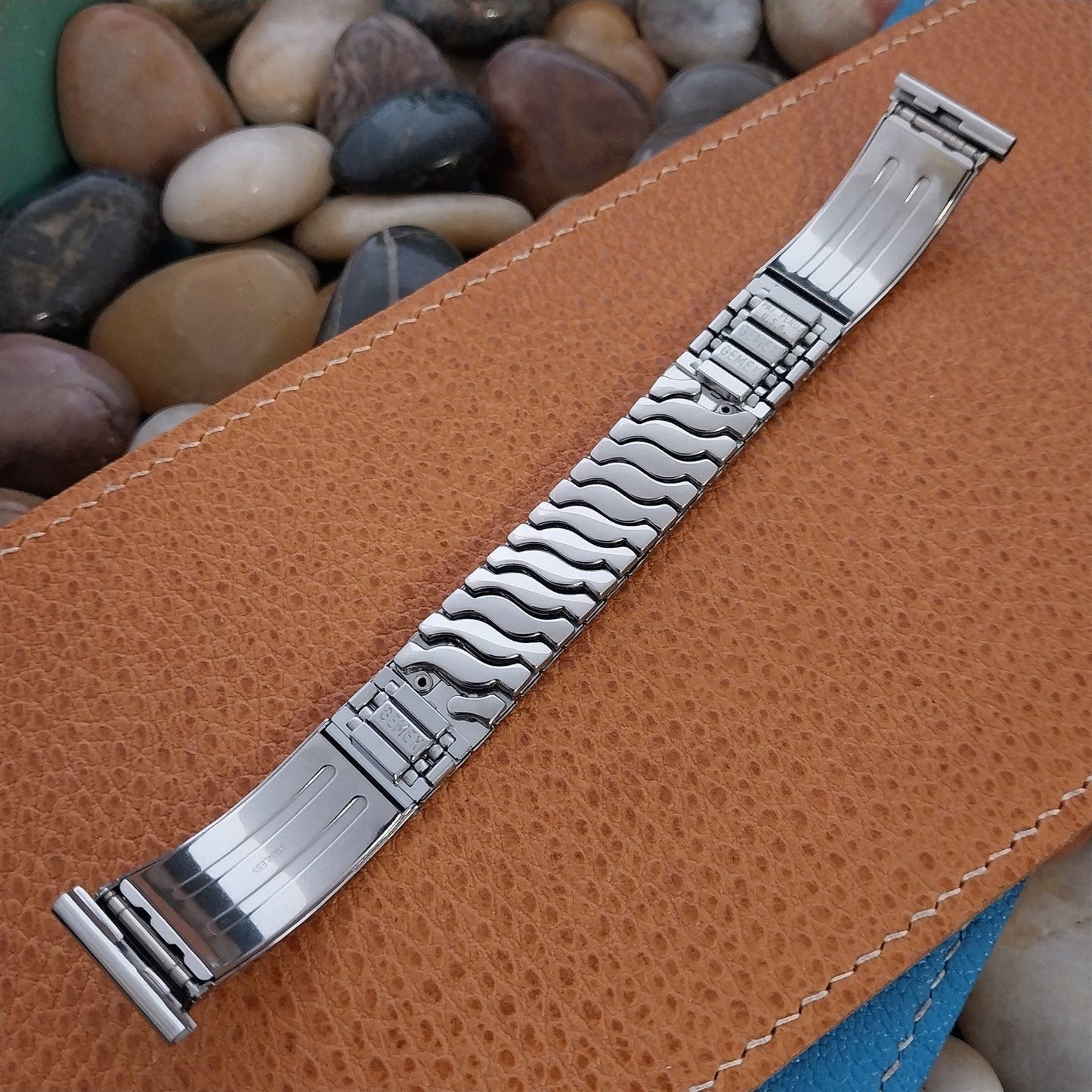 19mm 18mm mcm Gemex USA Stainless Steel nos Unused 1950s Vintage Watch Band