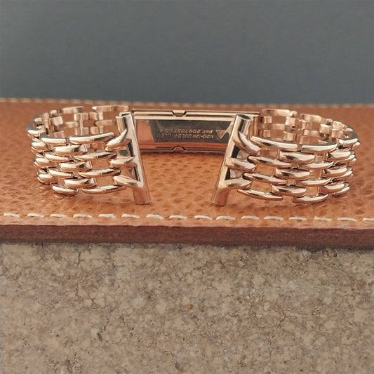 JB Champion Rose 12k Gold-Filled 5/8" 1940s Unused Vintage Watch Band
