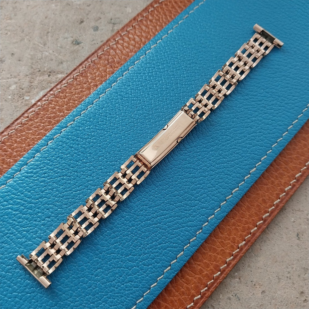 JB Champion Rose 12k Gold-Filled 5/8" 1940s Unused Vintage Watch Band