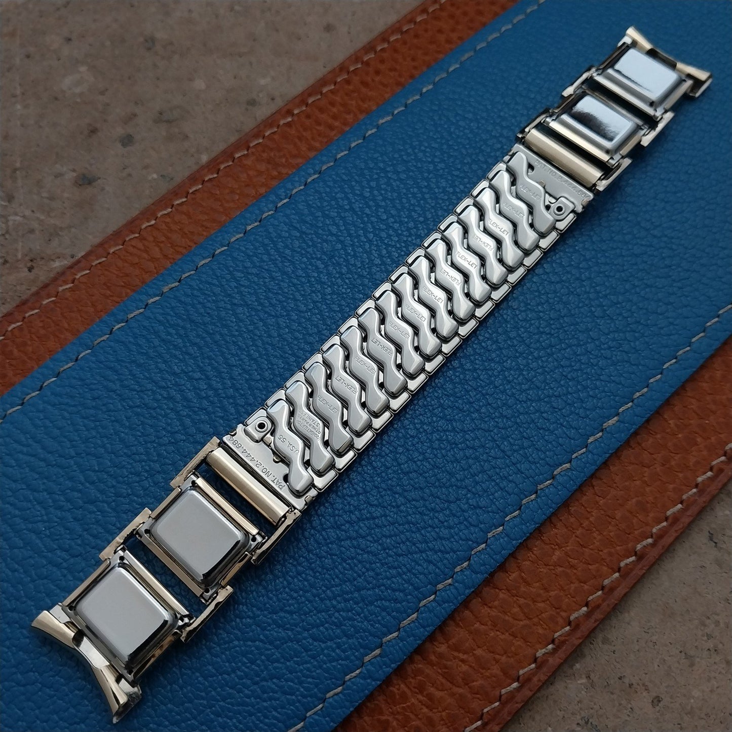 1955 Flex-Let Director 10k Yellow Gold-Fill Expansion Unused Vintage Watch Band