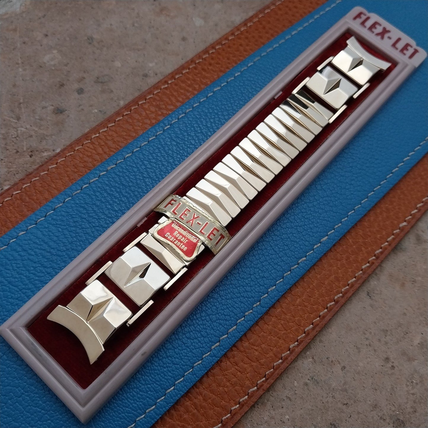 1955 Flex-Let Director 10k Yellow Gold-Fill Expansion Unused Vintage Watch Band