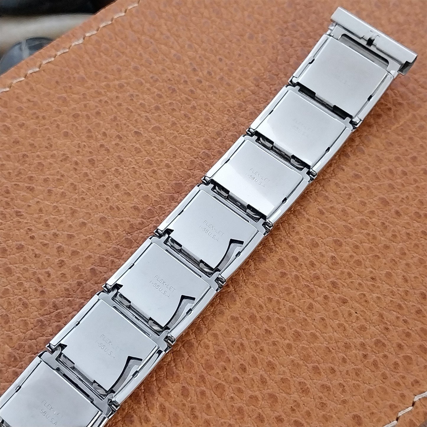 19mm 18mm White 10k Gold-Filled Flex-Let Classic 1958 Unused Vintage Watch Band