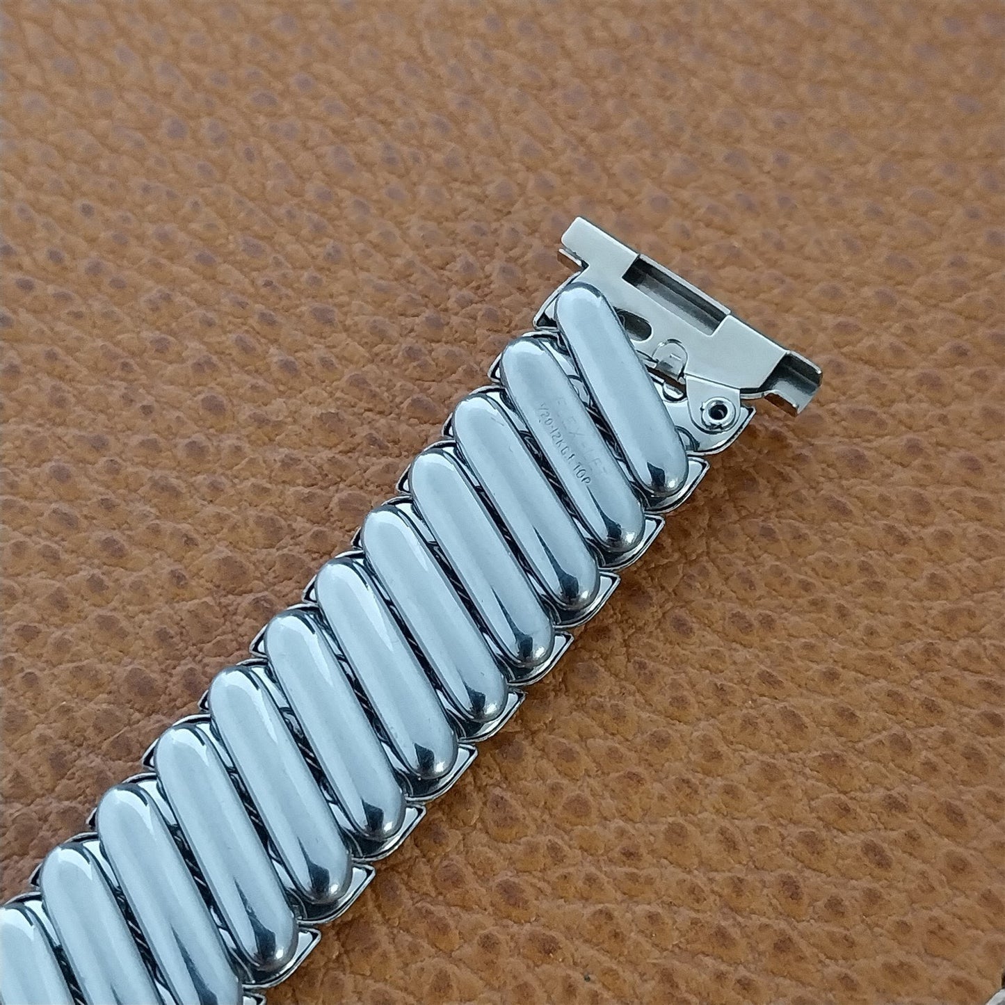 1940s 12k White Gold-Filled Flex-Let Calvin 3/4" Unused Vintage Watch Band