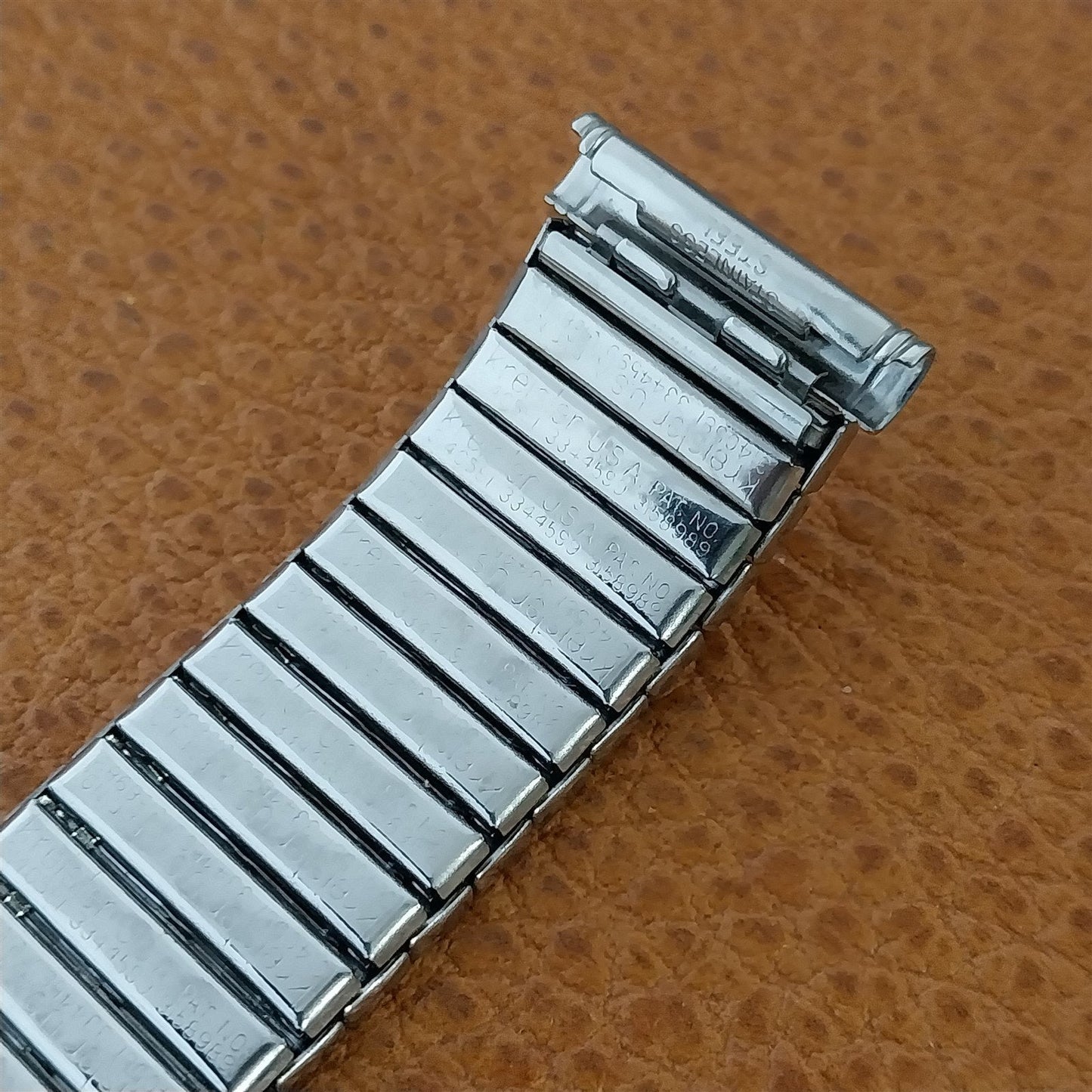 19mm 18mm 1960s Kreisler Short Stainless DuraFlex nos Unused Vintage Watch Band