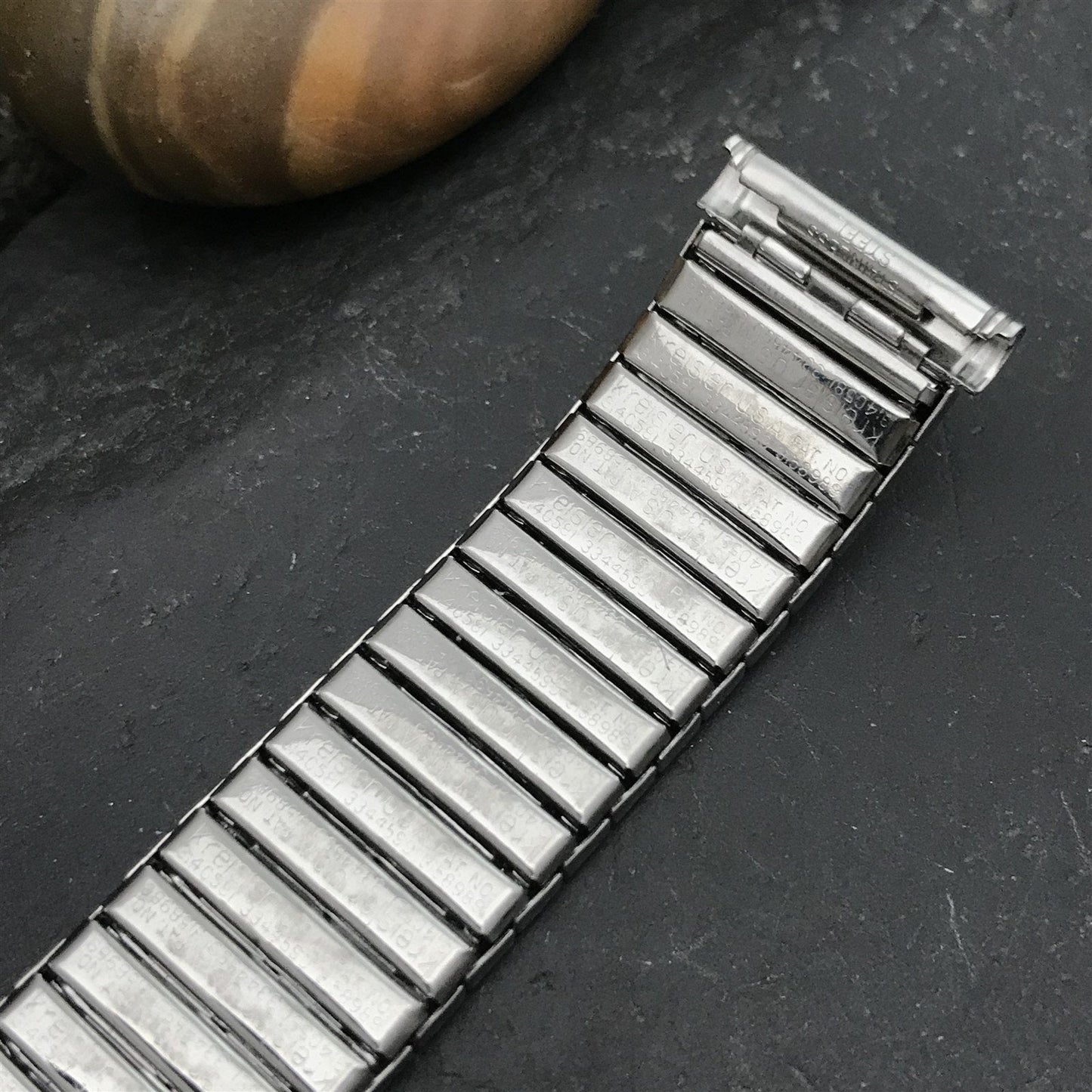 19mm 18mm 1960s Kreisler Short Stainless DuraFlex nos Unused Vintage Watch Band