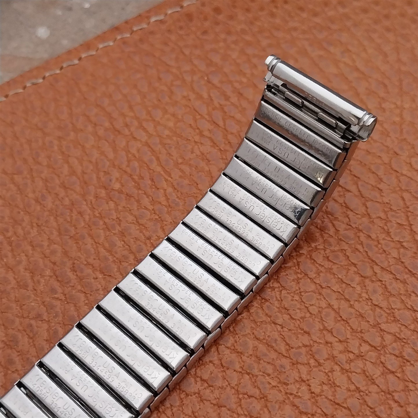 Kreisler USA 19mm Stainless Steel DuraFlex 1960s nos Vintage Watch Band