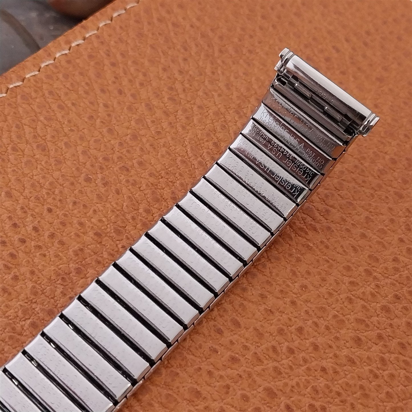 Kreisler USA 19mm Stainless Steel DuraFlex 1960s nos Vintage Watch Band