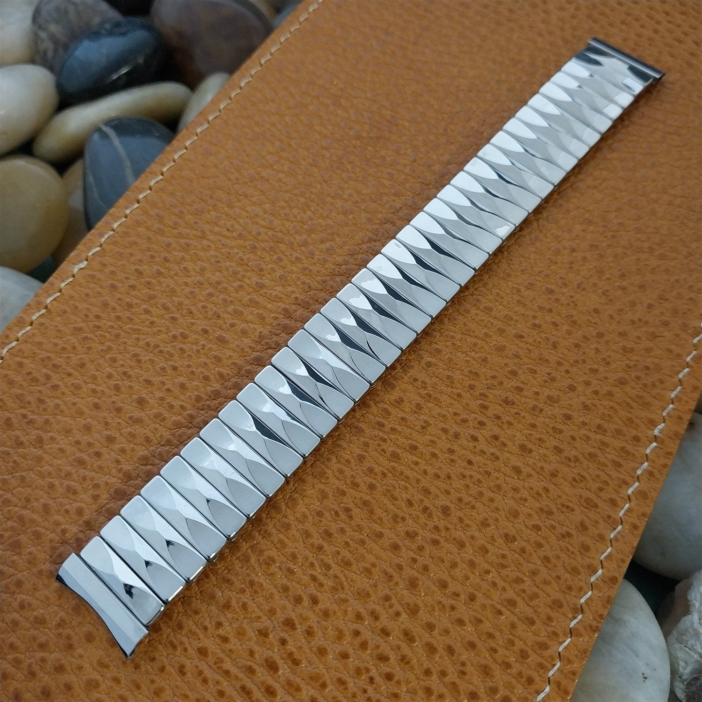 17mm Baldwin Stainless Steel Expansion nos Unused 1960s Vintage Watch Band