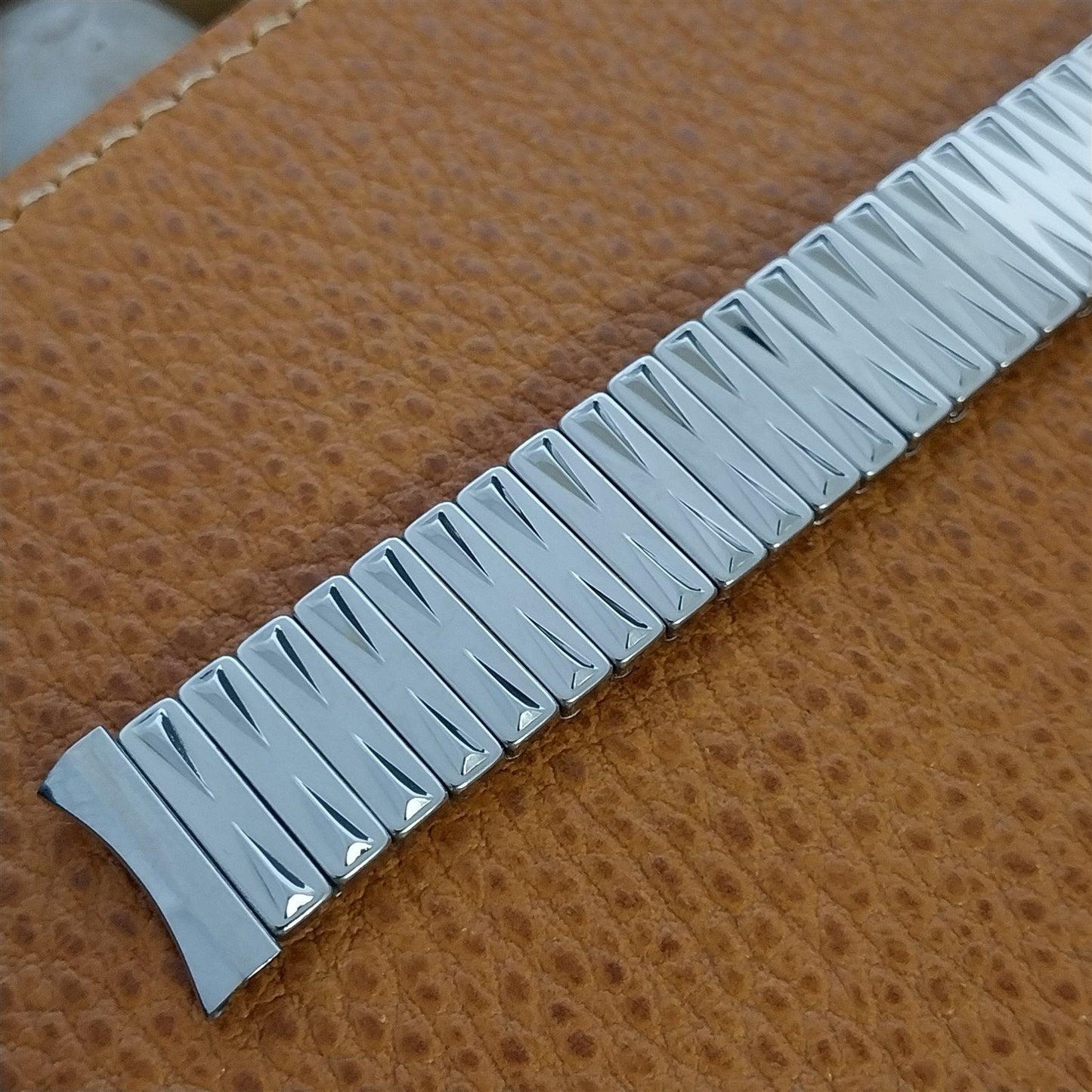 17mm Baldwin Stainless Steel Expansion nos Unused 1960s Vintage Watch Band