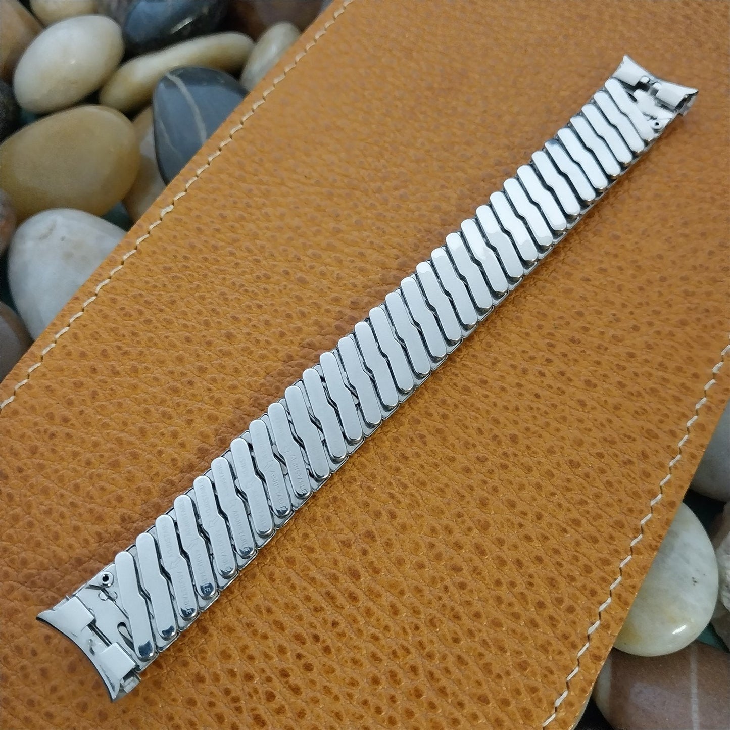 17mm Baldwin Stainless Steel Expansion nos Unused 1960s Vintage Watch Band