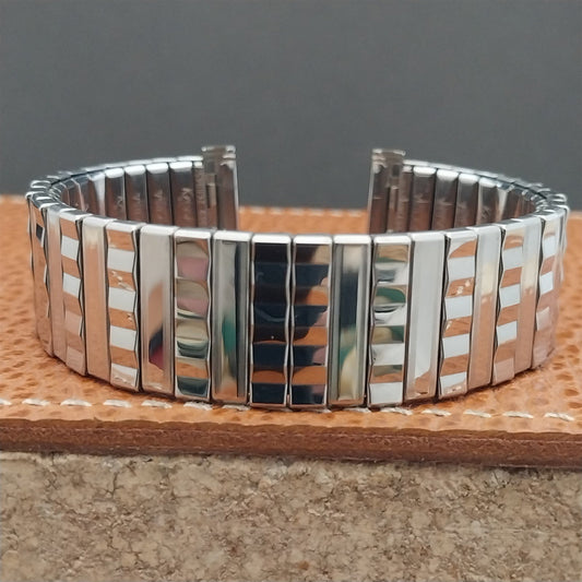 Long Kreisler USA 19mm 18mm 17mm Stainless Steel Unused 1960s Vintage Watch Band