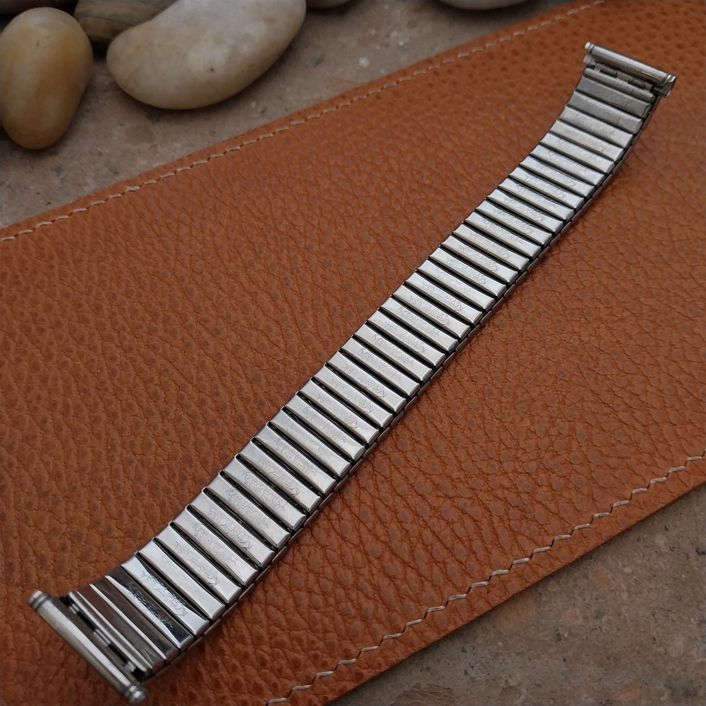 Long Kreisler USA 19mm 18mm 17mm Stainless Steel Unused 1960s Vintage Watch Band