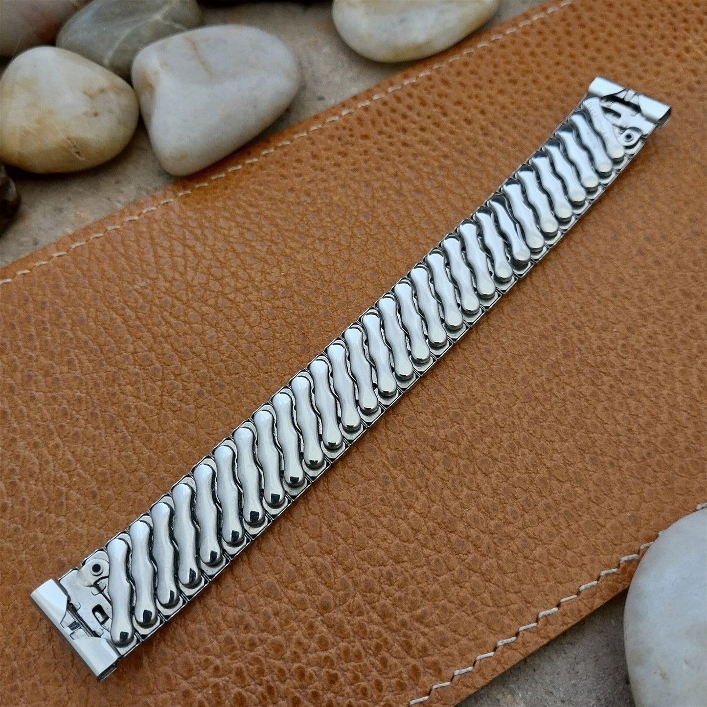 1950s Vintage Bellavance 5/8" Stainless Steel Classic Expansion nos Watch Band