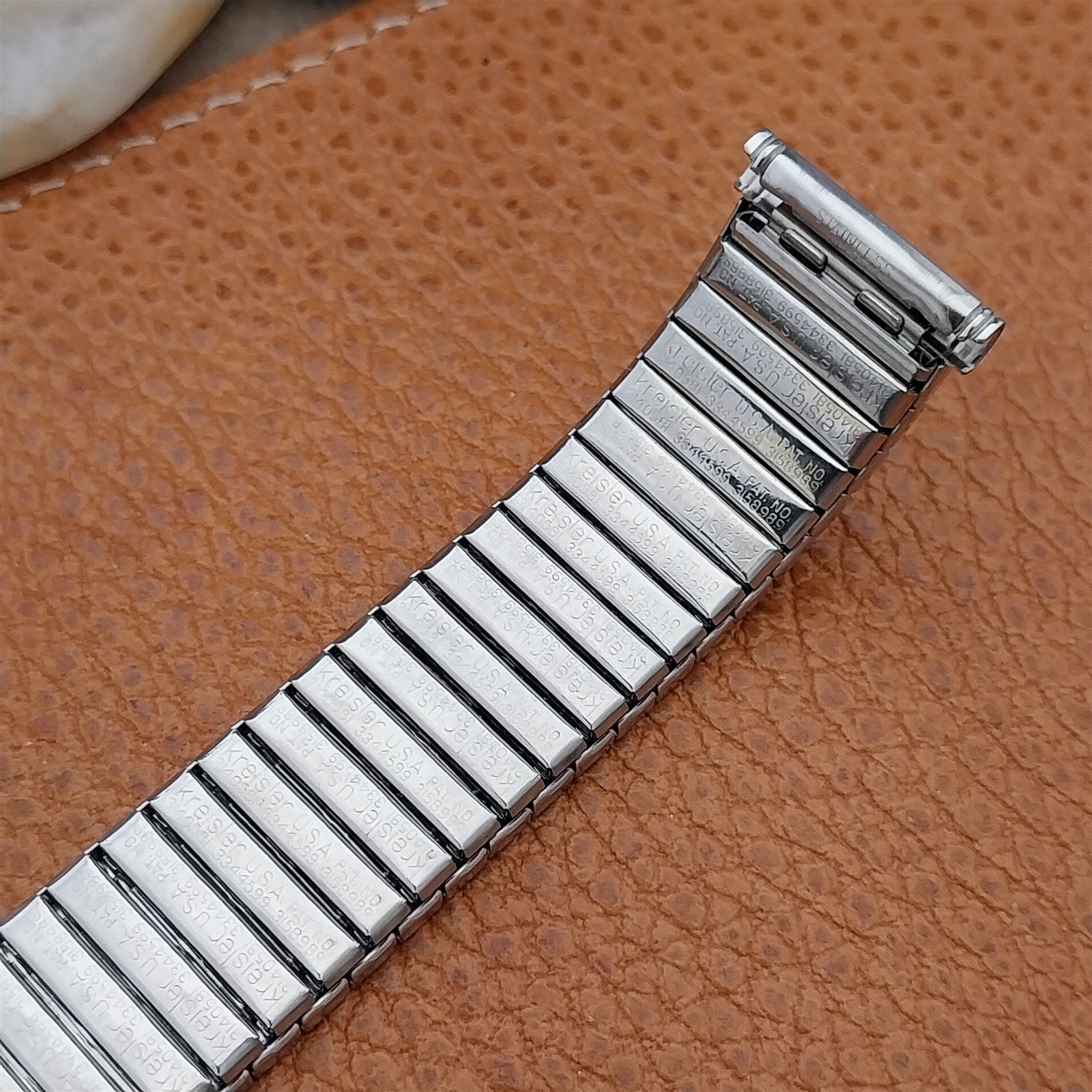 Vintage Kreisler 19mm 18mm 17mm Stainless Steel Stretch 1960s Unused Watch Band