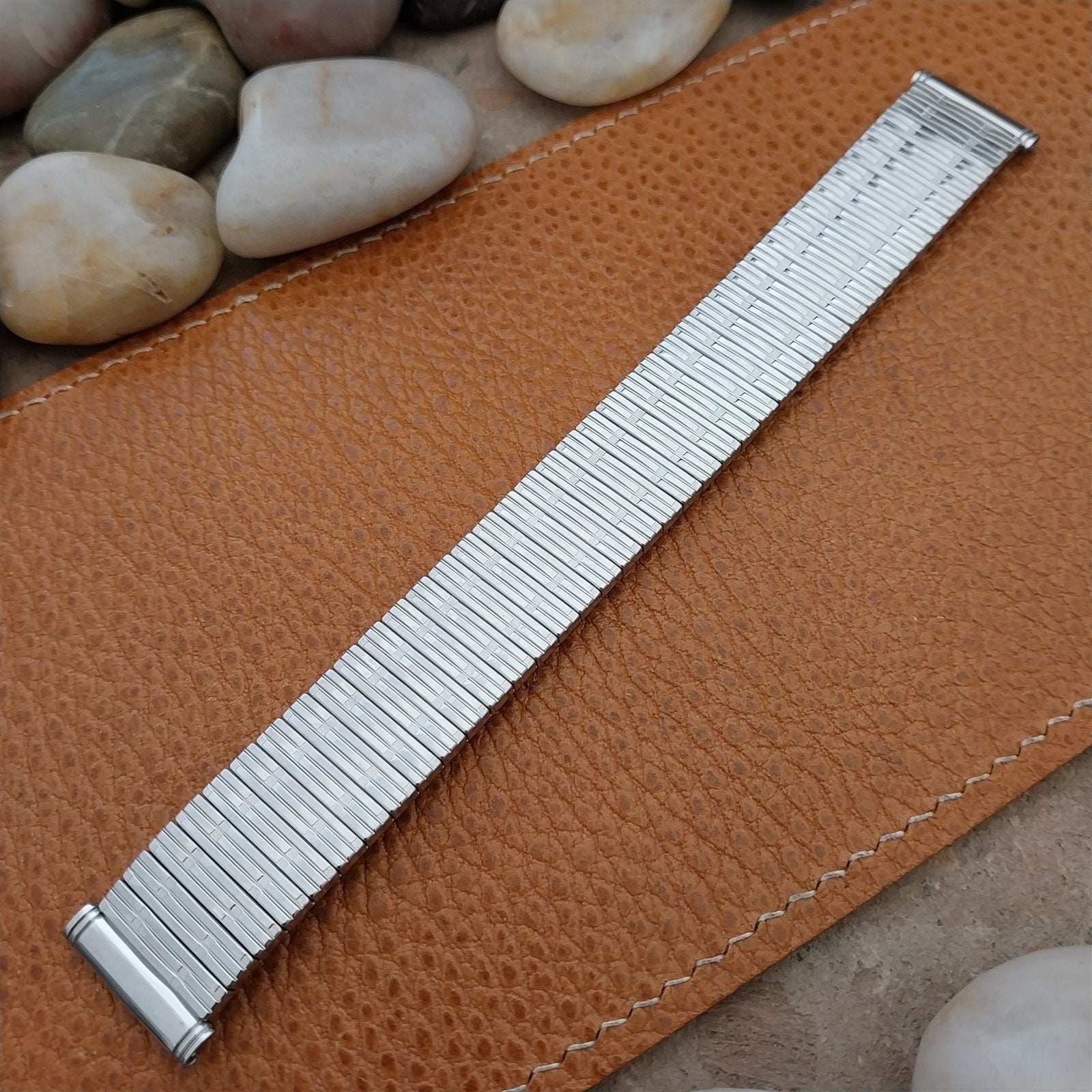 Vintage Kreisler 19mm 18mm 17mm Stainless Steel Stretch 1960s Unused Watch Band