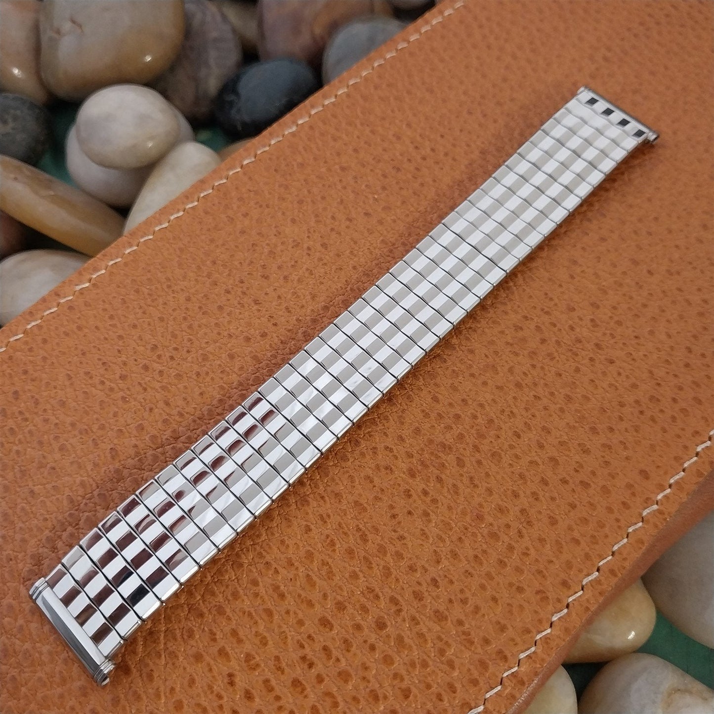 18mm 19mm Stainless Steel Kreisler DuraFlex 1960s Unused nos Vintage Watch Band