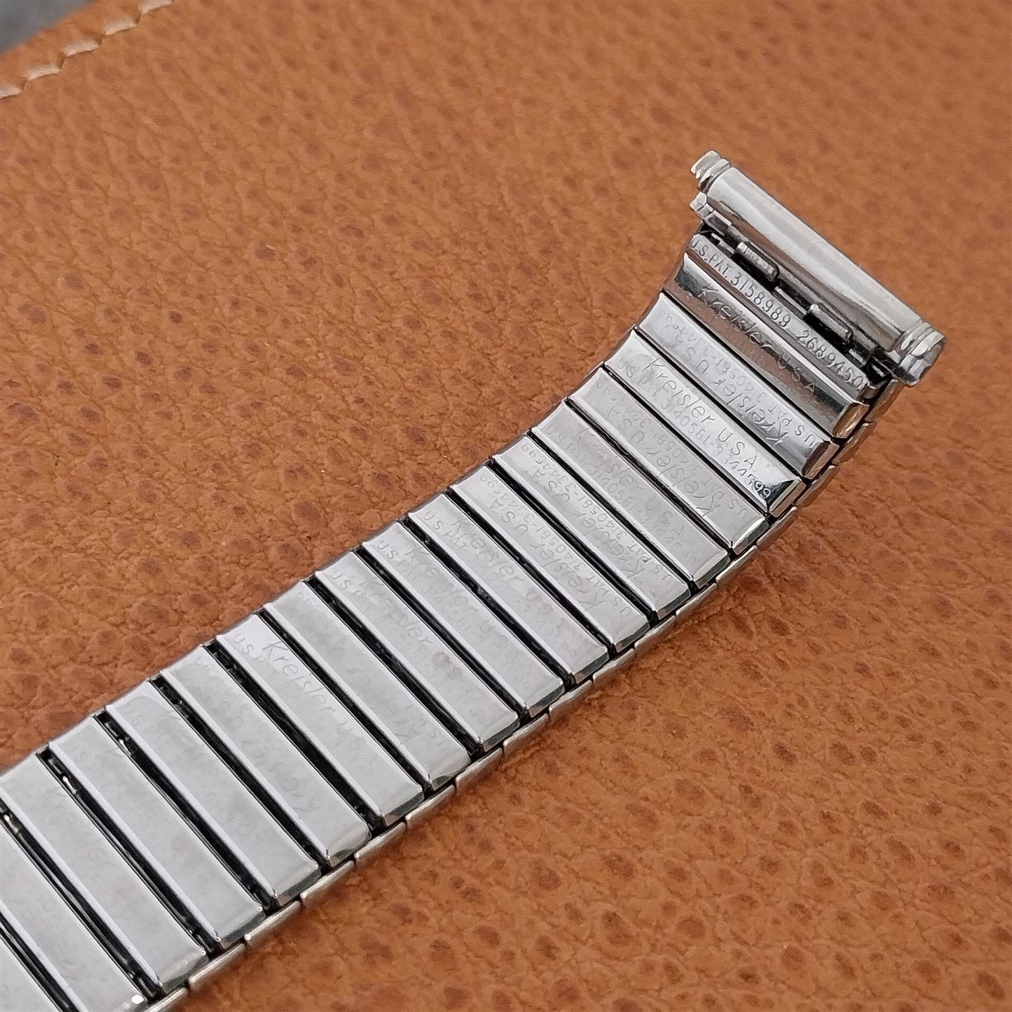 18mm 19mm Stainless Steel Kreisler DuraFlex 1960s Unused nos Vintage Watch Band