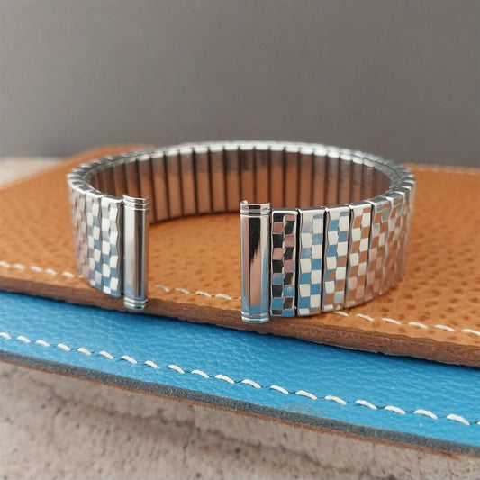 1960s Long Kreisler 19mm 18mm Stainless Steel DuraFlex nos Vintage Watch Band