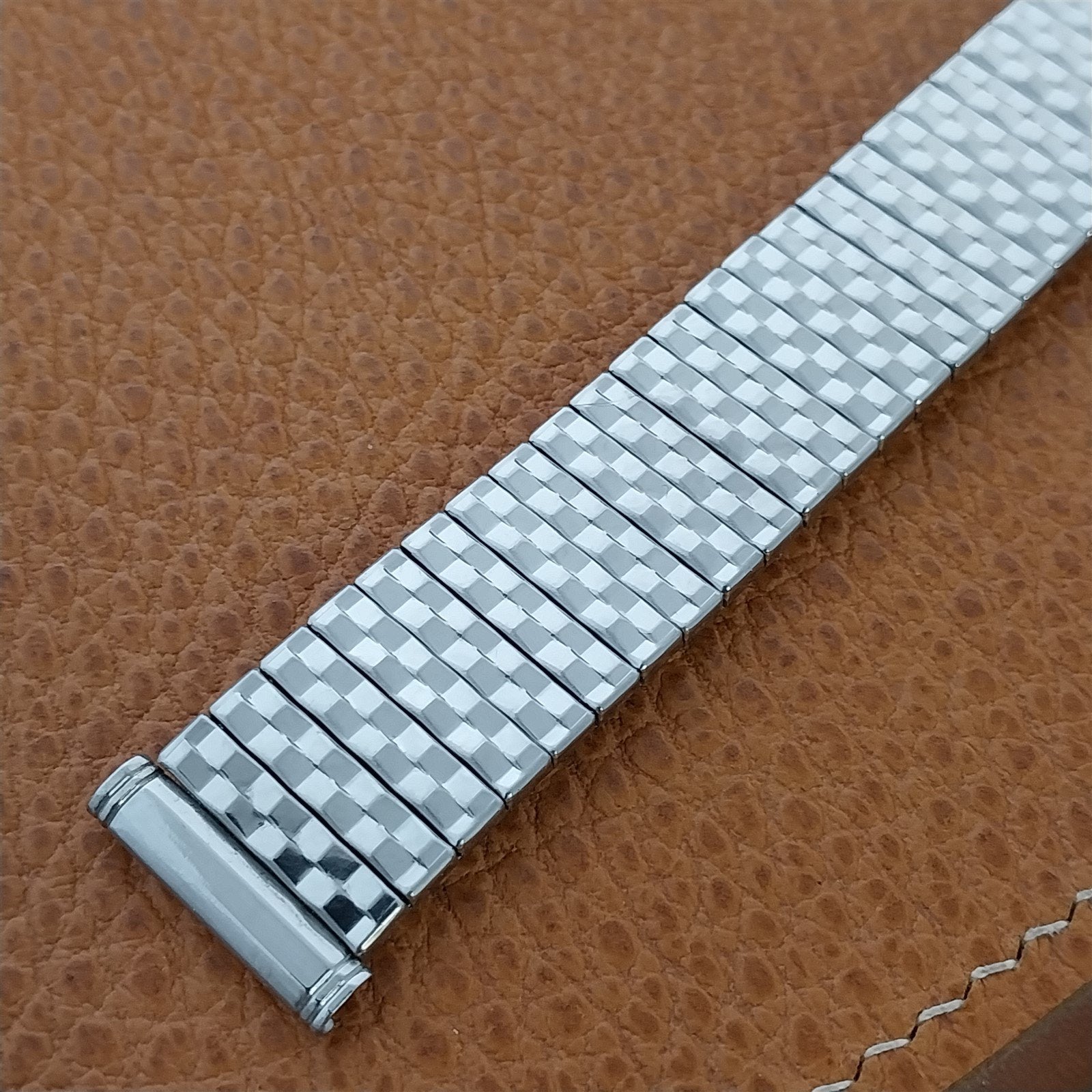 1960s Long Kreisler 19mm 18mm Stainless Steel DuraFlex nos Vintage Watch Band