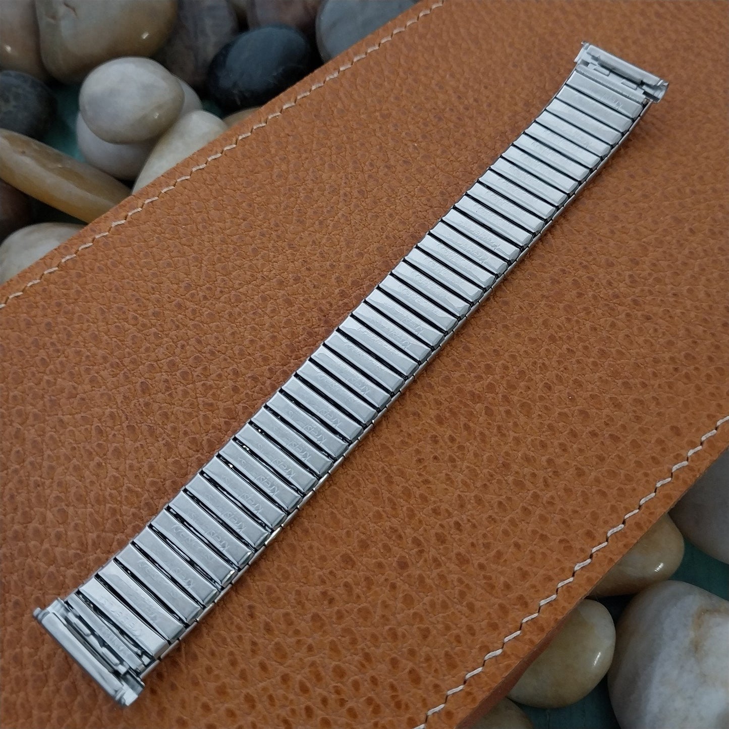 18mm 19mm Kreisler USA Stainless Steel DuraFlex 1960s Unused Vintage Watch Band