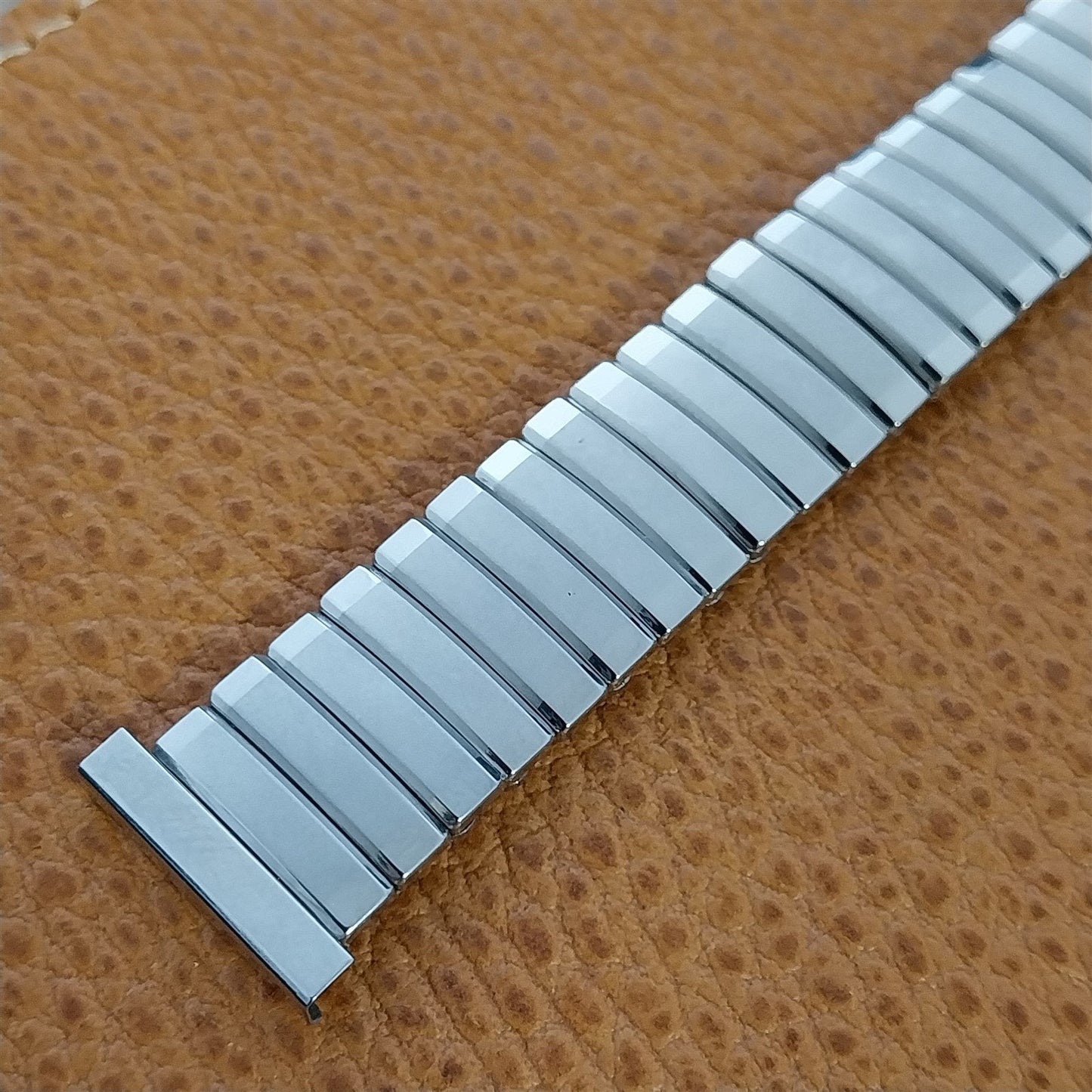 19mm 18mm 1960s Baldwin Stainless Steel Expansion Unused nos Vintage Watch Band