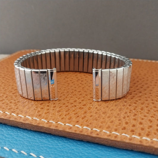 Vintage Kreisler 17.2mm 17mm White Gold-Fill 1960s Stretch Unused NOS Watch Band