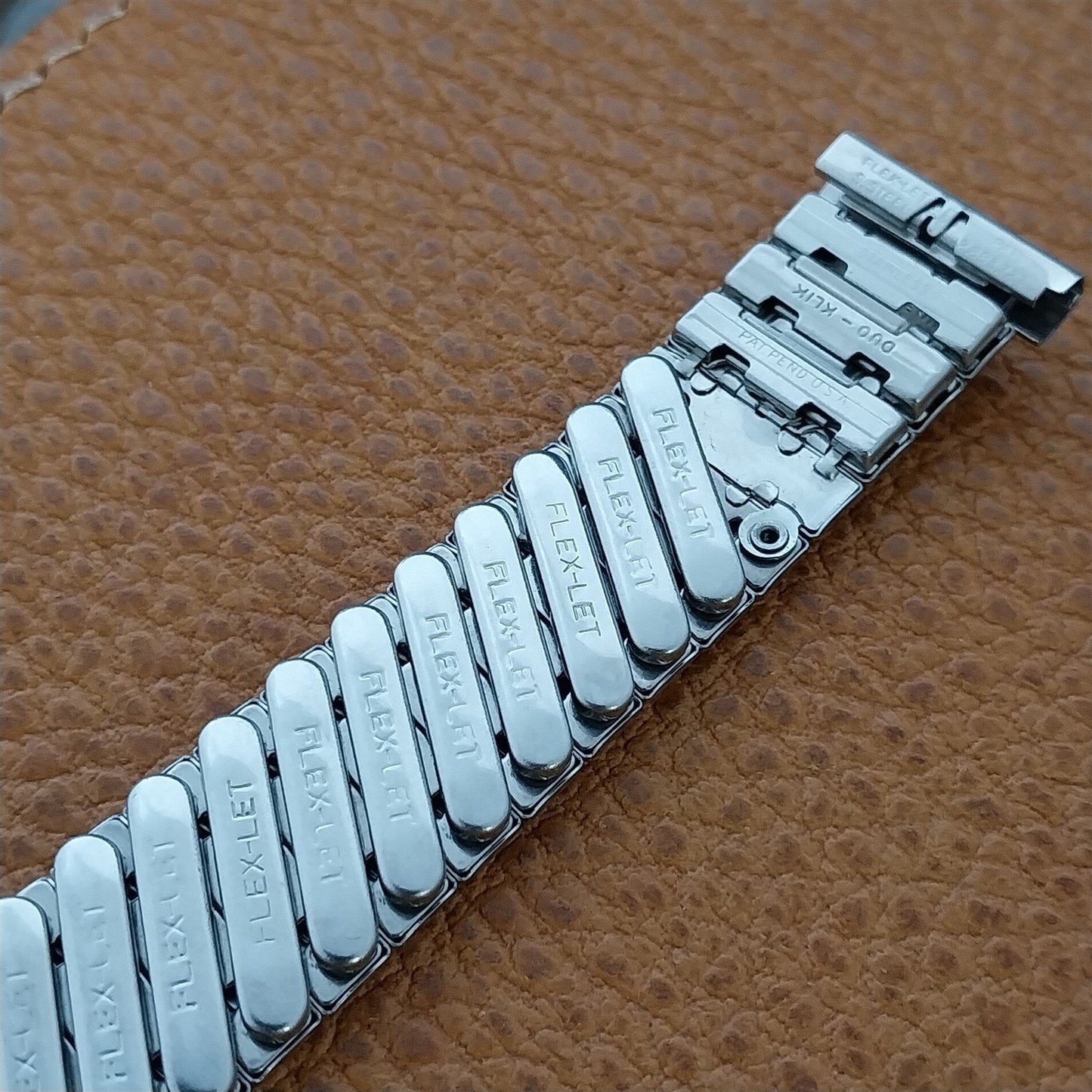 17.2mm 1960s Stainless Steel Expansion Flex-Let Classic nos Vintage Watch Band