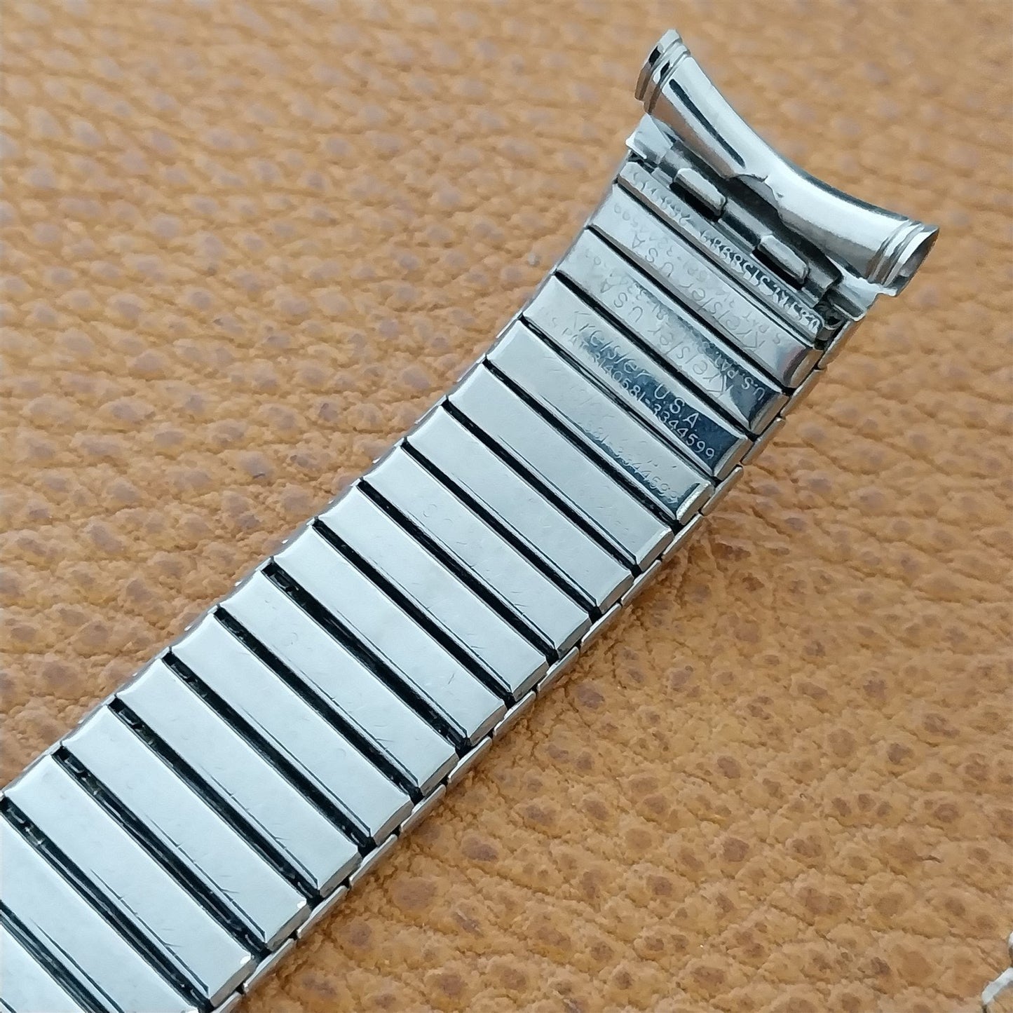 1960s Kreisler 19mm 18mm Stainless Steel Stretch Unused nos Vintage Watch Band