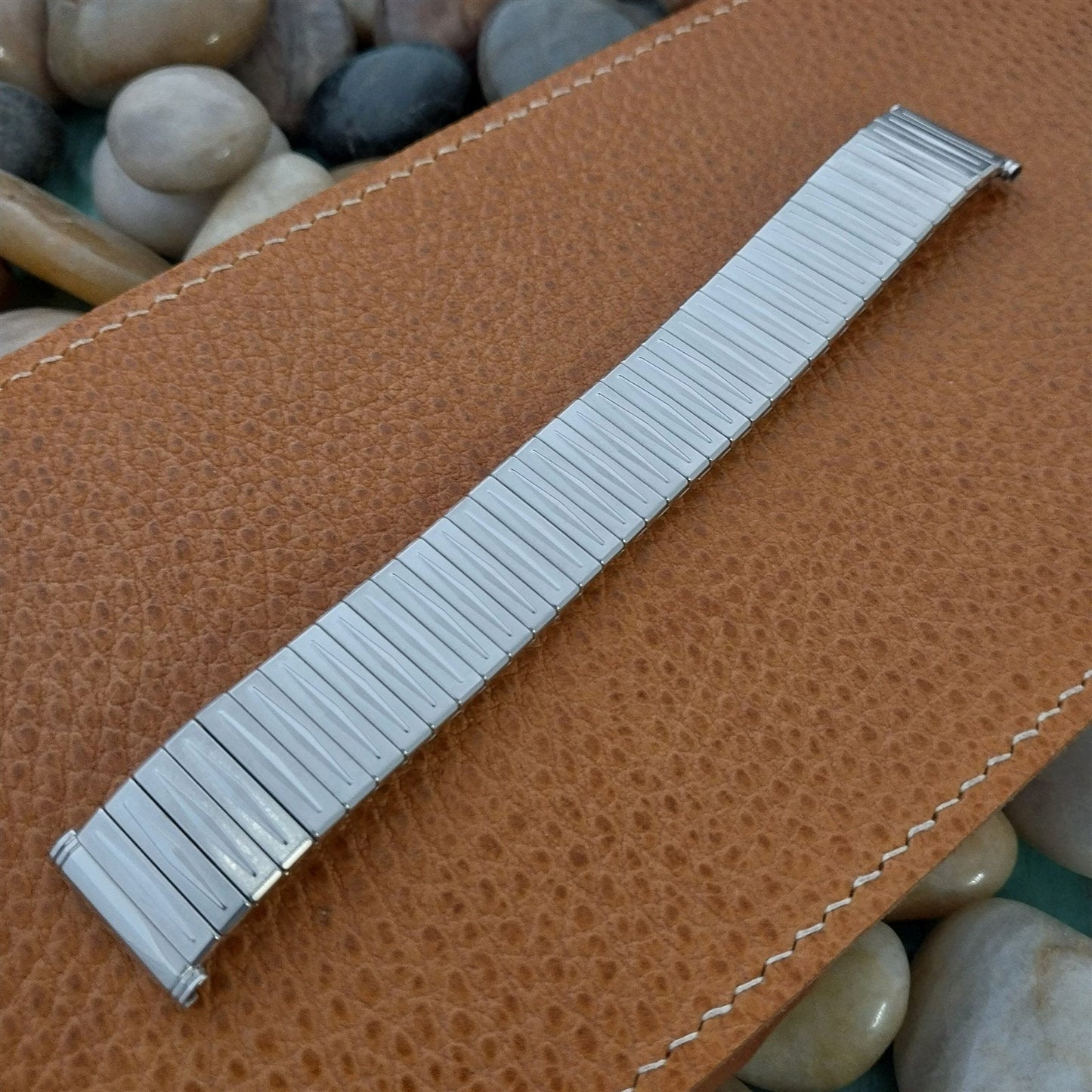 Kreisler 19mm 18mm White Gold-Filled DuraFlex 1960s Unused Vintage Watch Band