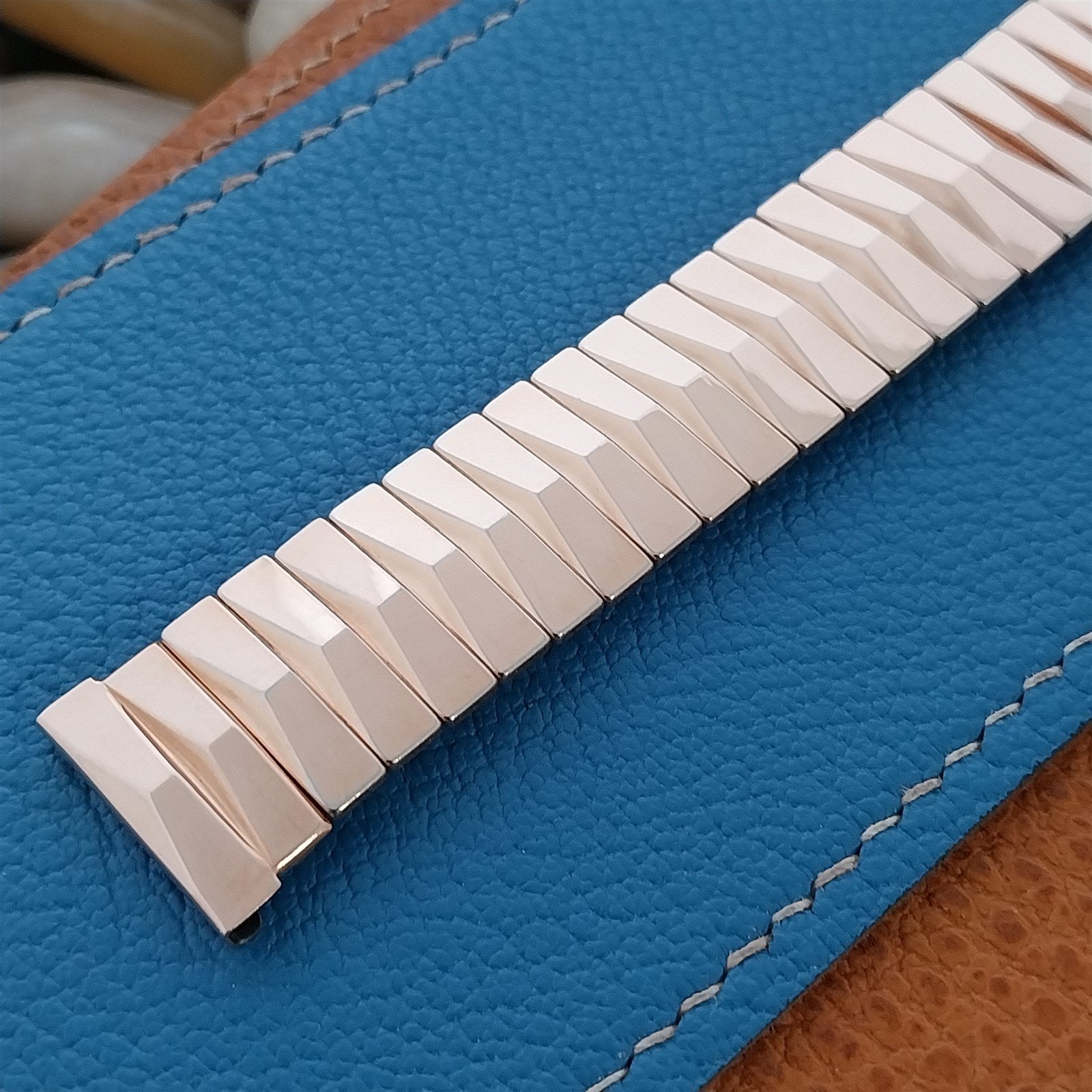 1955 Rose Gold-Filled Wide Flex-Let Thin Man nos Vintage Watch Band