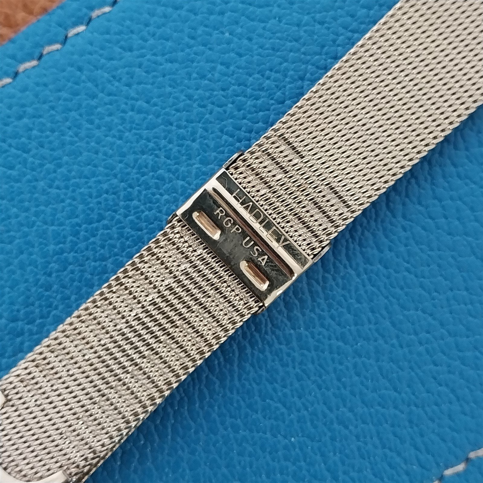 19mm 18mm Hadley Yellow Gold rgp Milanese Mesh Unused 1960s Vintage Watch Band