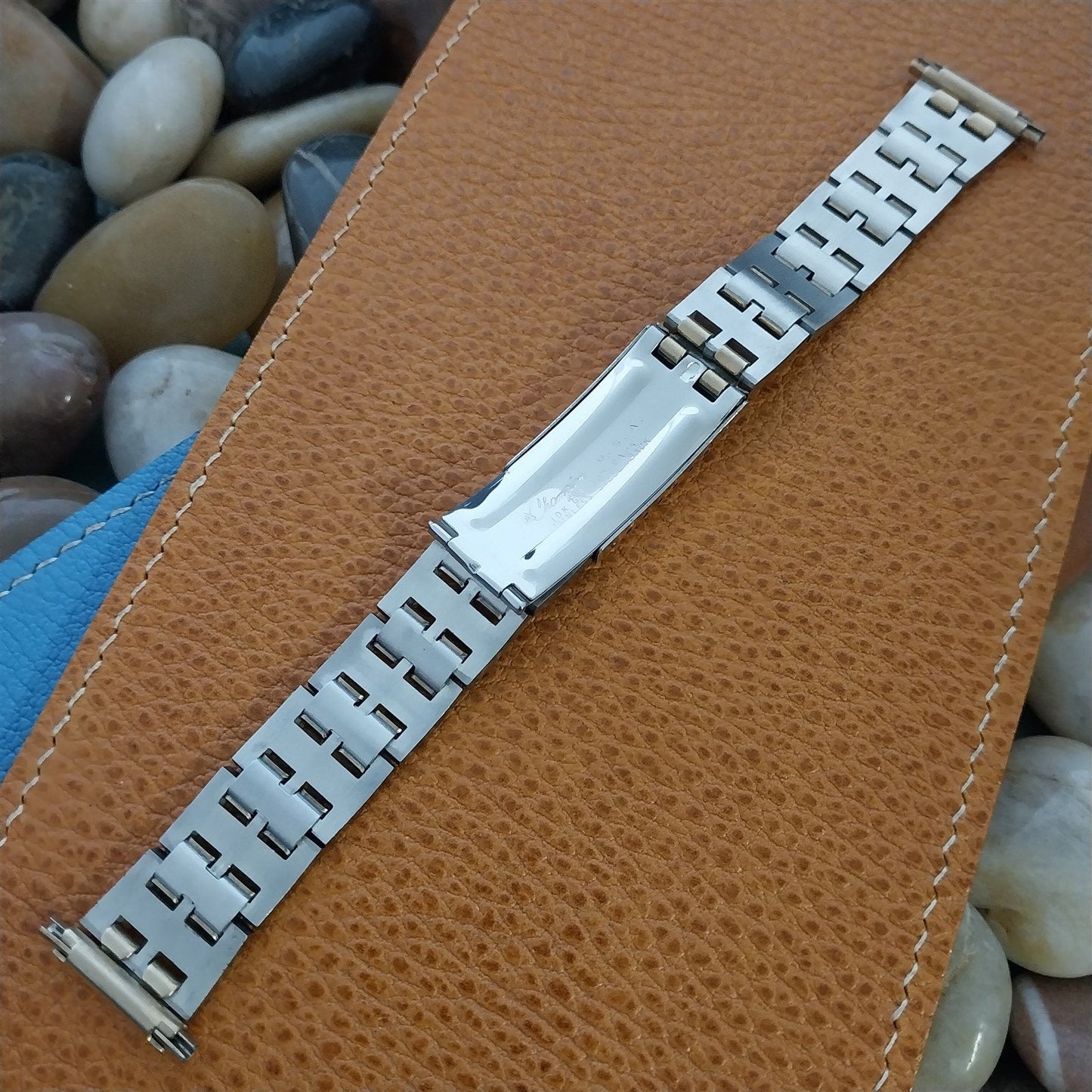 22mm JB Champion Gold-Filled & Stainless Steel Unused 1970s Vintage Watch Band