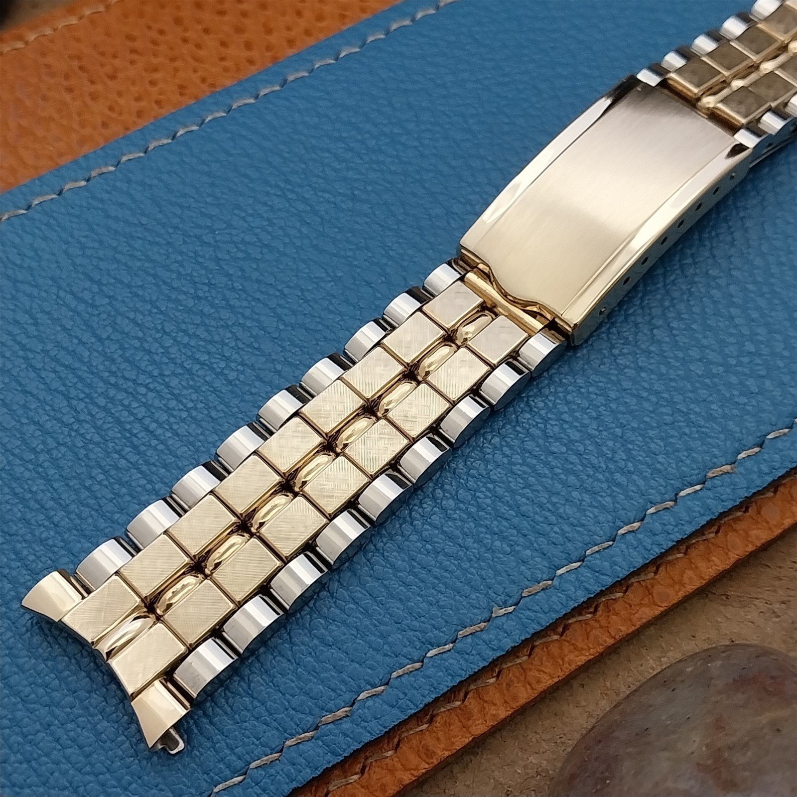 19mm JB Champion Classic Gold-Filled & Stainless Steel 1960s Vintage Watch Band