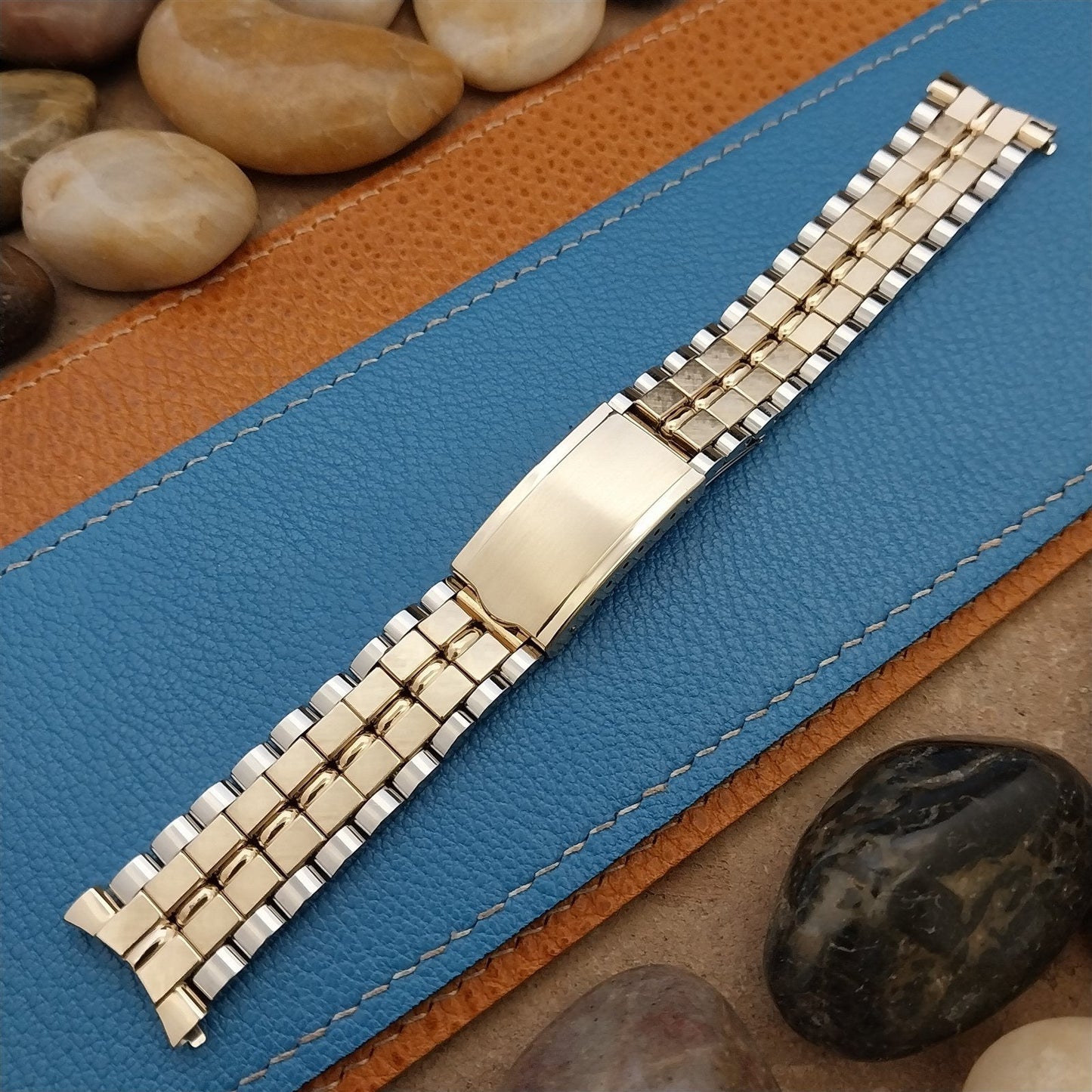 19mm JB Champion Classic Gold-Filled & Stainless Steel 1960s Vintage Watch Band