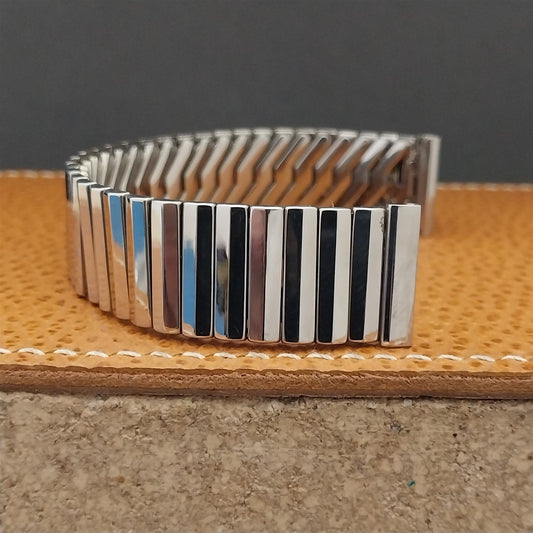 Vintage 17.2mm Stainless Steel Classic Stretch Expansion 1960s Unused Watch Band