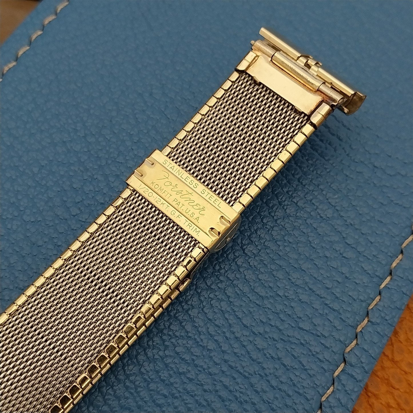 19mm 18mm 16mm Forstner Komfit Florentine Gold-Filled Unused Vintage Watch Band